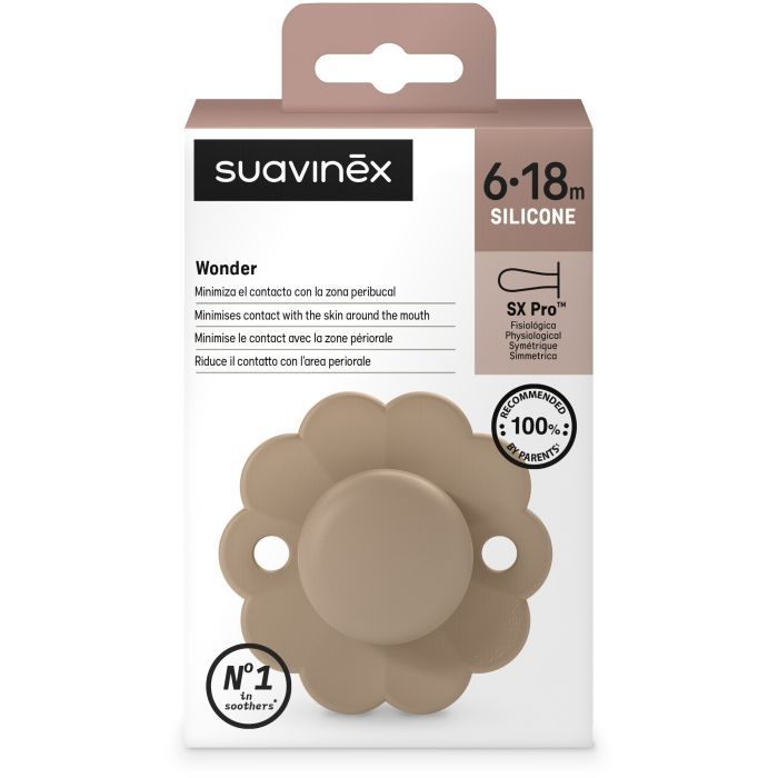 Пустышка Suavinex Wonder фізіологічна, 6-18 місяців, світло-блакит (308387) изображение 3