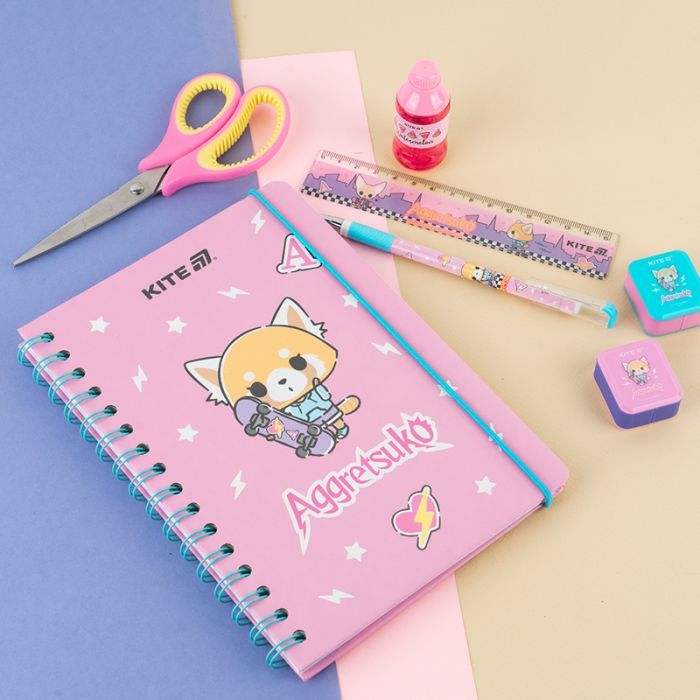 Блокнот Kite на спіралі A5 Aggretsuko , 80 аркушів, клітинка (AR25-190) зображення 4