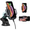 Универсальный автодержатель Choetech 15W Fast Wireless Charger 4.7-7.2" (T521-F-101ACBK) изображение 2
