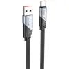 Дата кабель USB 2.0 AM to USB-C 1.2m 5A nylon black HOCO (6942007605007)