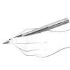 Ручка пір'яна Waterman ALLURE Chrome CT  FP F (13 314) зображення 5