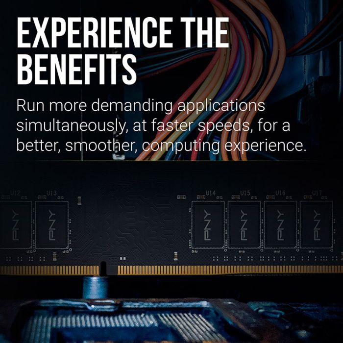 Модуль памяти для компьютера DDR4 8GB 3200 MHz PNY (MD8GSD43200-SI) изображение 6 Модуль памяти для компьютера DDR4 8GB 3200 MHz PNY (MD8GSD43200-SI) изображение 6