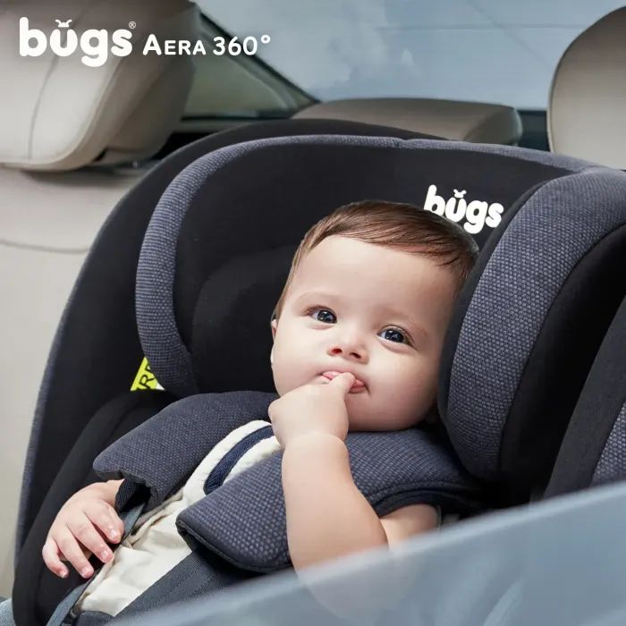 Автокресло Bugs Aera 360 i-Size, ISOFIX, (0–36 кг) Shadow Grey (4823056520003) изображение 11