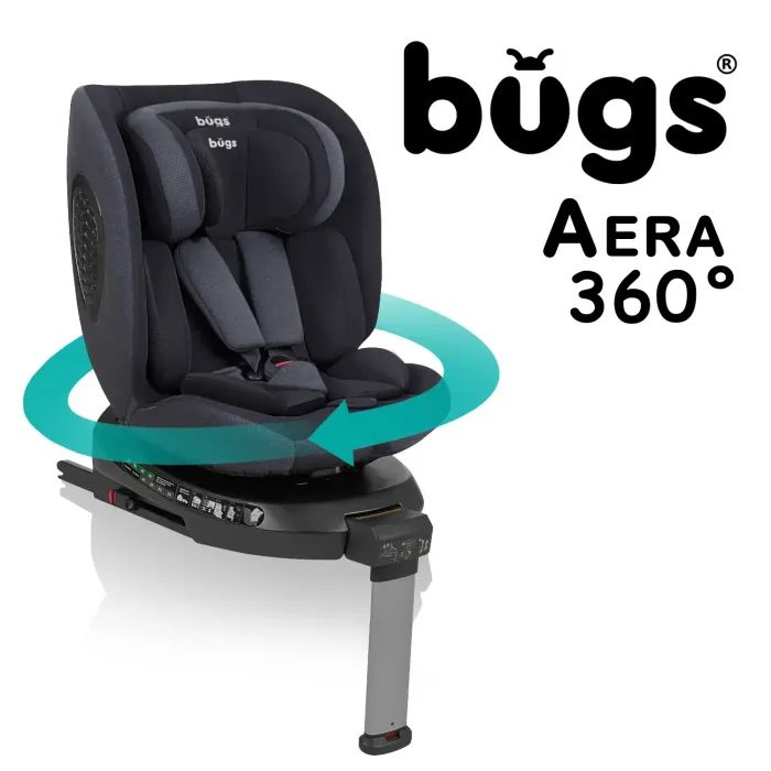 Автокресло Bugs Aera 360 i-Size, ISOFIX, (0–36 кг) Shadow Grey (4823056520003) изображение 12