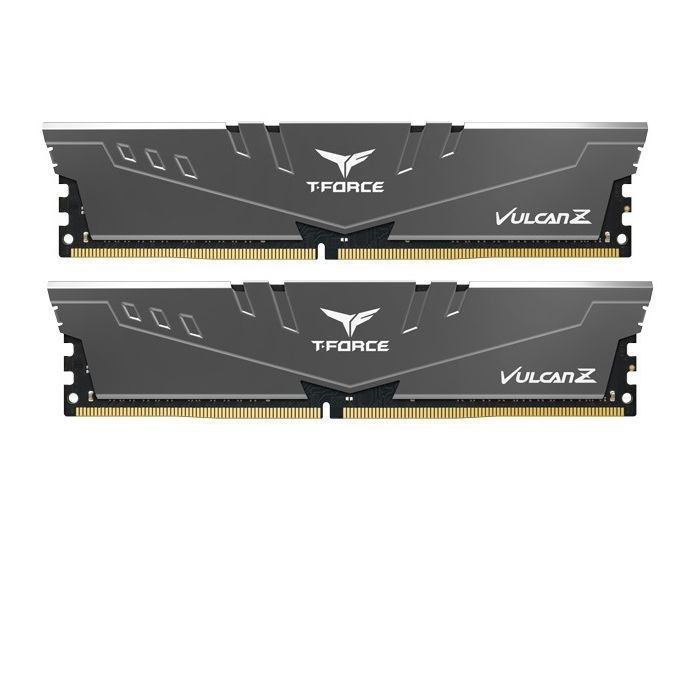 Модуль пам'яті для комп'ютера DDR4 16GB (2x8GB) 3200 MHz T-Force Vulcan Z Gray Team (TLZGD416G3200HC16FDC01)