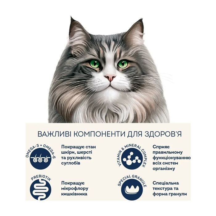 Сухий корм для кішок Home Food Hairball control For sterilised з індичкою та ягодами 1.6 кг (4820235020873) зображення 5
