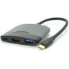 Концентратор Voltronic USB-C 3-in-1 USB 3.0 + USB-C + HDMI 0.23m black (YT-HTC3in1)