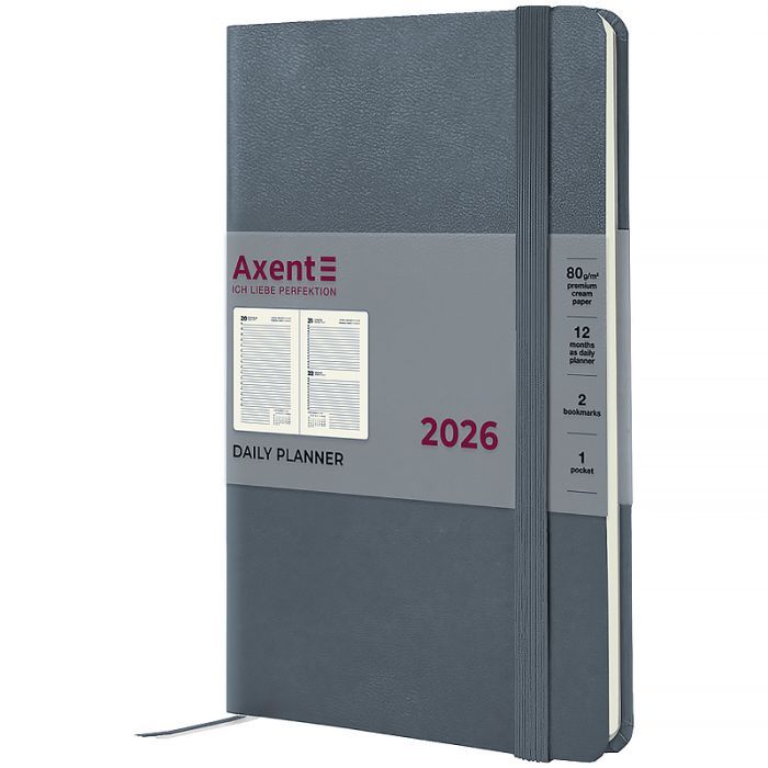 Еженедельник Axent датированный 2026 Partner Strong, 145х210, классический синий (8819-26-38-A)