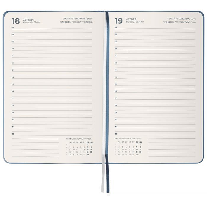 Еженедельник Axent датированный 2026 Partner Strong, 145х210, классический синий (8819-26-38-A) изображение 3