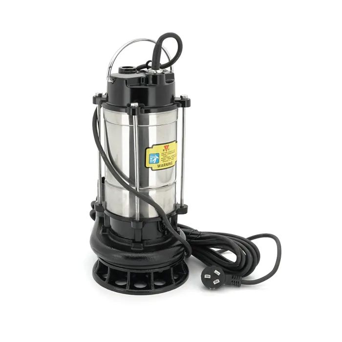 Заглибний насос Voltronic 750W, 220V, до 7 м³/год, підйом до 10 м, 50 мм, INOX, 410х200х235мм, 7,5 кг + перехідник (YT-P-750-10)