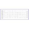 Наклейка на клавіатуру BestKey mini Pro 3,5х3мм, прозора основа, 70, білий (BKmPRO/WhiTr/050)