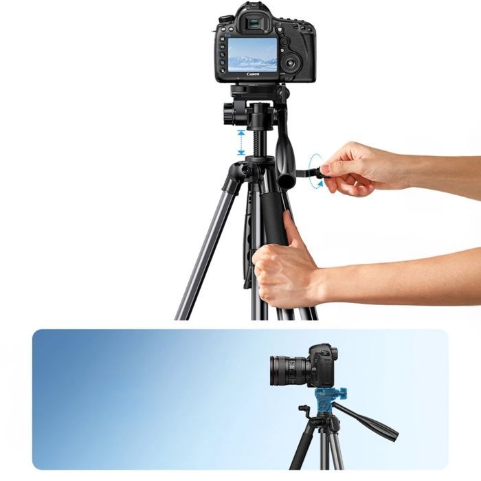 Штатив UGREEN LP661 Professional Tripod for Phone & Camera (15187) зображення 12