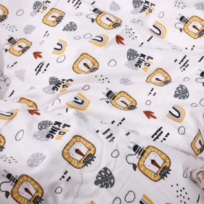 Постельное белье MirSon 014 Lion Фланель 2x143x210 Семейный (2200009655104) изображение 4