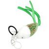 Игрушка для кошек Hippie Pet Рибка з мотузкою зелена 7.5 см (HIPCT2304008Z)