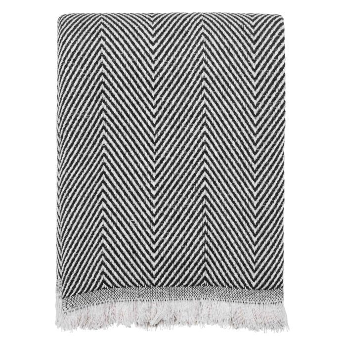 Плед Ardesto Summer 140х190см, 100% хлопок, черный (ART0915SL)