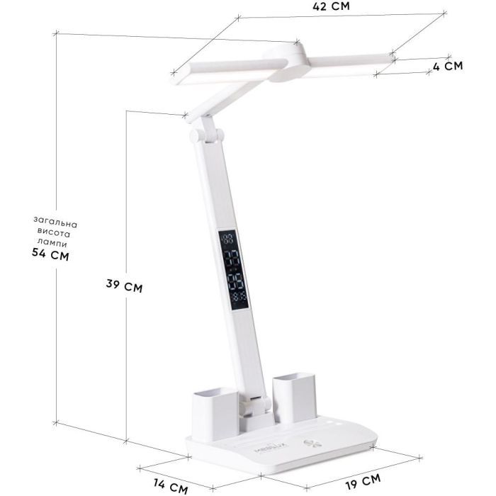 Настольная лампа Mealux біла (DL-21) изображение 2
