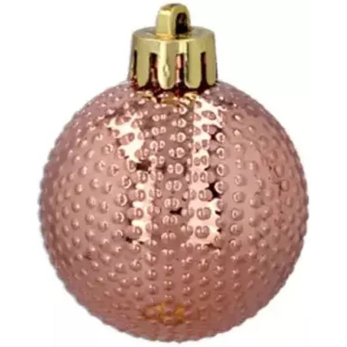 Елочная игрушка Chomik пластикові кульки 16 шт, 4 см, рожеві і біли (5900779877351_1) изображение 6