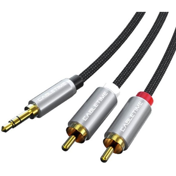 Кабель мультимедійний 3.5mm M to 2xRCA M 1.8m Cabletime (CA914005) зображення 2