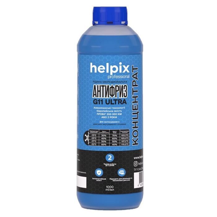 Антифриз Helpix G11 концентрат синій 1 л (4823075809141)