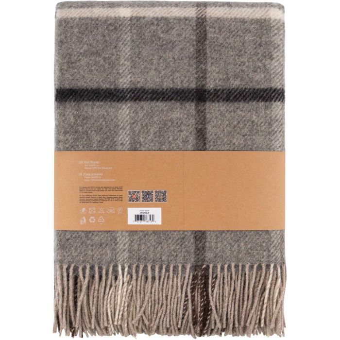 Плед Ardesto Leonardo Alpina 100% шерсть серый 140x200 см (ART0703LM) изображение 2