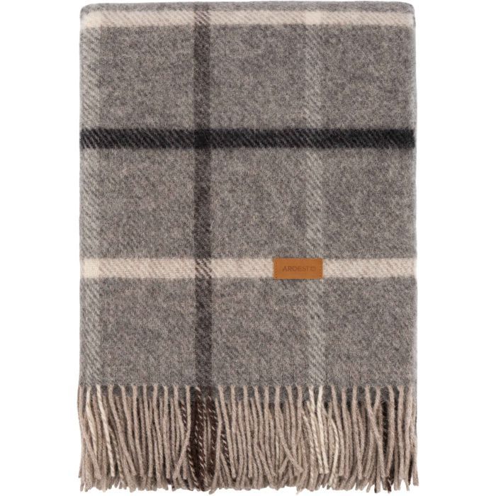 Плед Ardesto Leonardo Alpina 100% шерсть серый 140x200 см (ART0703LM) изображение 3