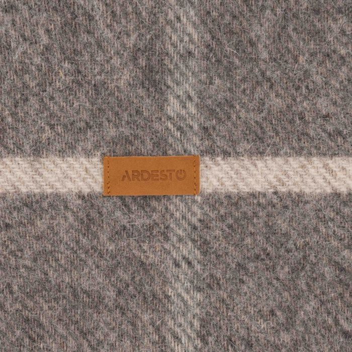 Плед Ardesto Leonardo Alpina 100% шерсть серый 140x200 см (ART0703LM) изображение 7