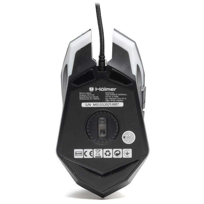 Мышка Hölmer M-01GS USB Black (M-01GS) изображение 10