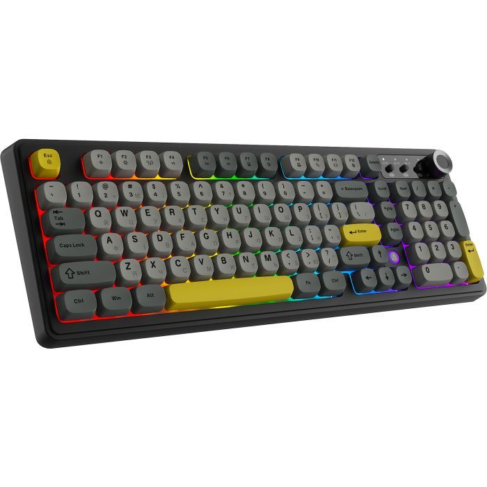 Клавиатура Ajazz AF98 Plus Wireless/Bluetooth/USB UA White/Blue (AF98-PLUS-GB) изображение 2