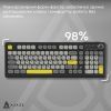 Клавиатура Ajazz AF98 Plus Wireless/Bluetooth/USB UA Black/Grey/Yellow (AF98-PLUS-BGY) изображение 8
