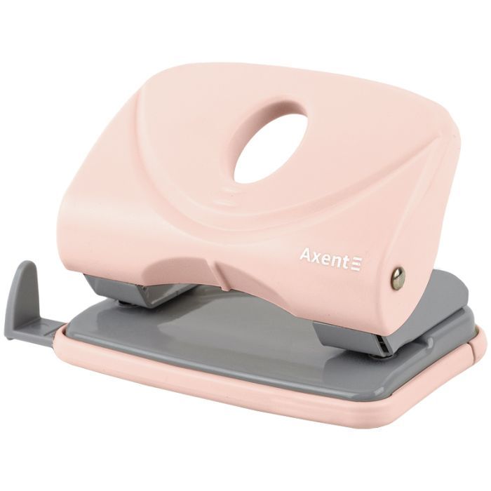 Діркопробивач Axent Welle-2 з пластиковий верх, 20 арк,Pastelini, рожевий (3820-10-A)