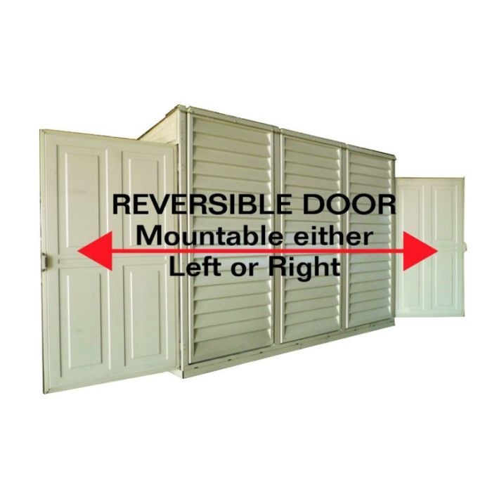 Садовий будиночок Duramax пластиковий SideMate 242х122х185 см слонова кістка (5193) зображення 7