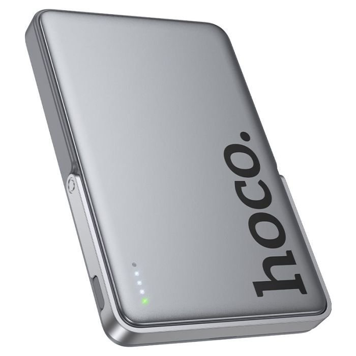 Батарея универсальная HOCO 5000mAh Sunlight PD/20W Magnetic Metal Grey (Q36 / 714986) изображение 3