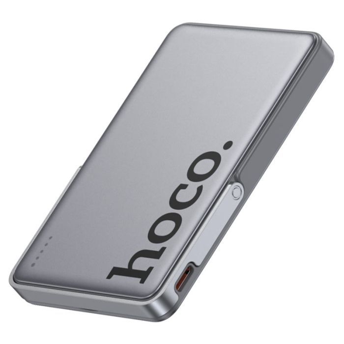 Батарея универсальная HOCO 5000mAh Sunlight PD/20W Magnetic Metal Grey (Q36 / 714986) изображение 6