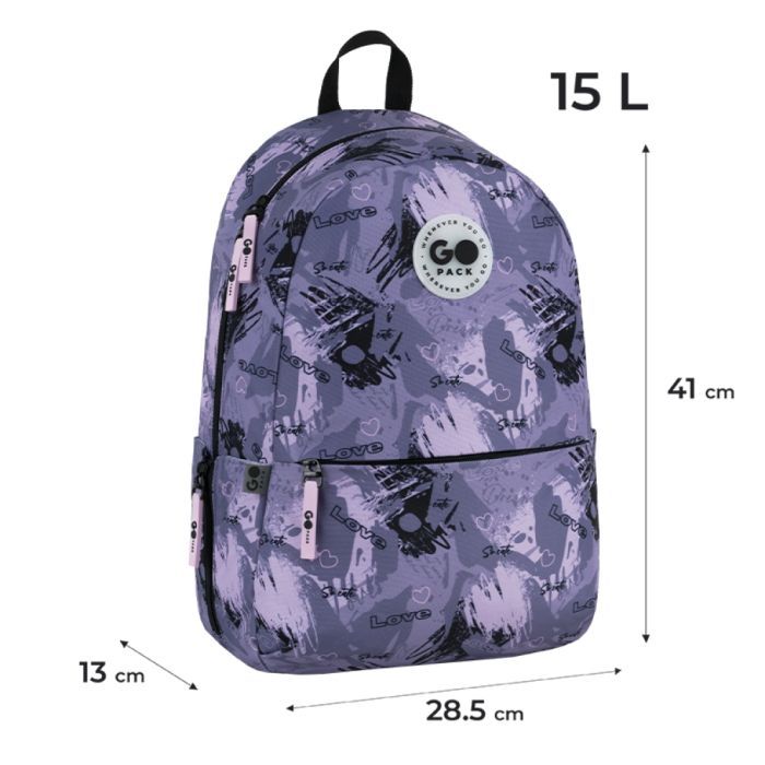 Рюкзак шкільний GoPack Education Teens 188M-4 чорний (GO26-188M-4) зображення 12