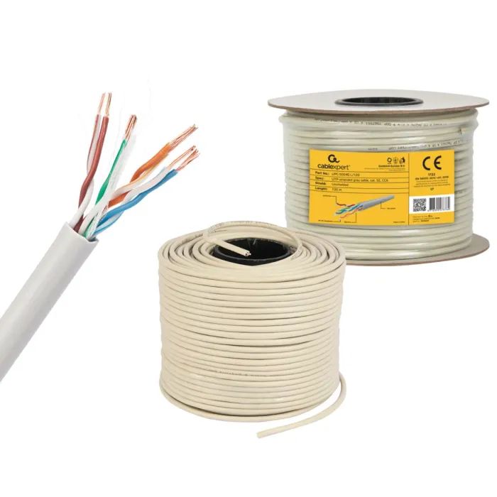 Кабель сетевой Cablexpert UTP 100м, cat 5e, CCA, AWG24, Patchkabel (UPC-5004E-L/100) изображение 3
