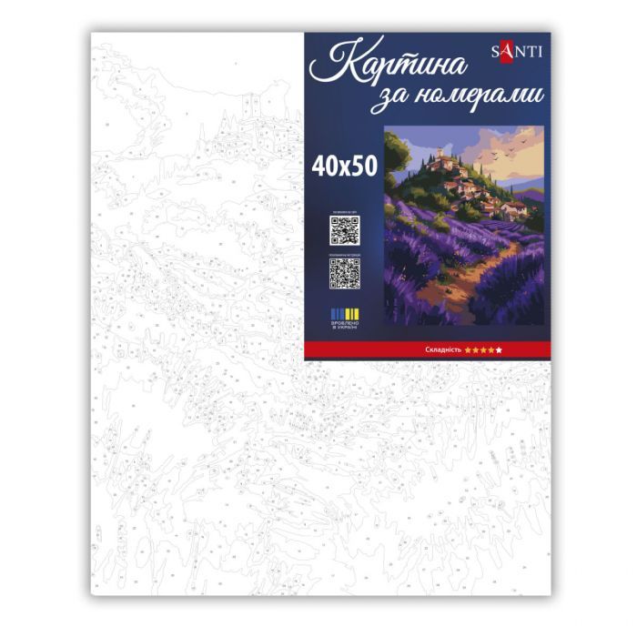 Картина по номерам Santi Лаванда Провансу 40х50 см (955755) изображение 2