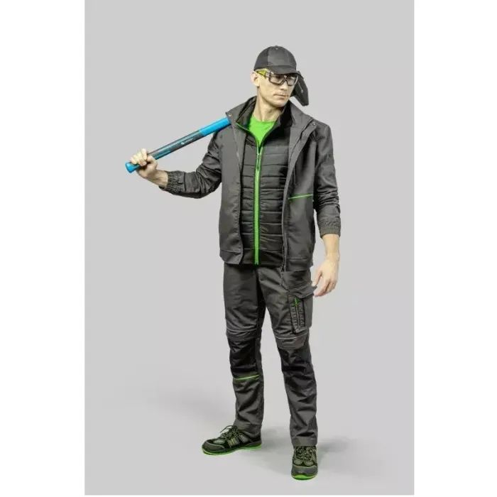 Куртка робоча Hoegert LEMBERG HT5K800-1-XL 65% поліестер/35% бавовна темно-сіра, XL (54) (HT5K800-1-XL) зображення 3