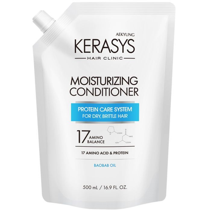 Кондиционер для волос KeraSys Hair Clinic Moisturizing Conditioner Дой-пак 500 мл (8801046902066)