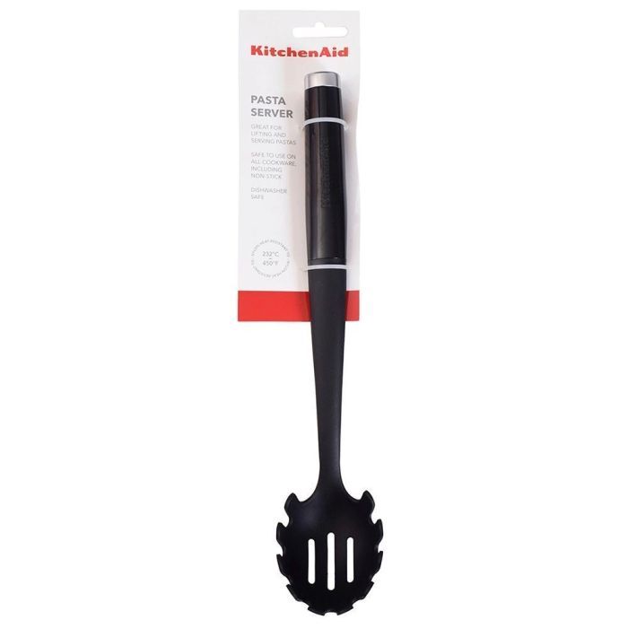 Ложка кухарська KitchenAid Classic для спагеті 33,7 см чорний (KCG005OHOBE) зображення 5