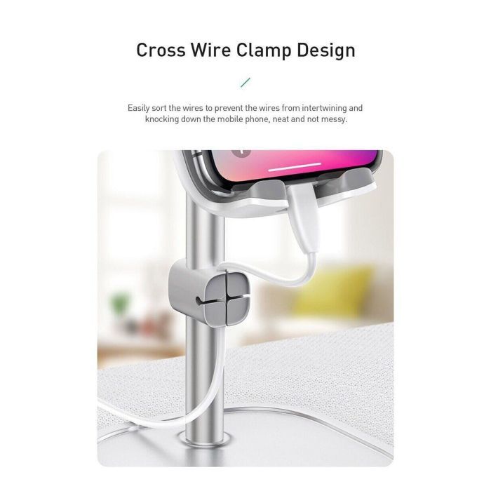 Подставка для планшета и телефона Literary youth desktop bracket Silver Baseus (SUWY-0S) изображение 8