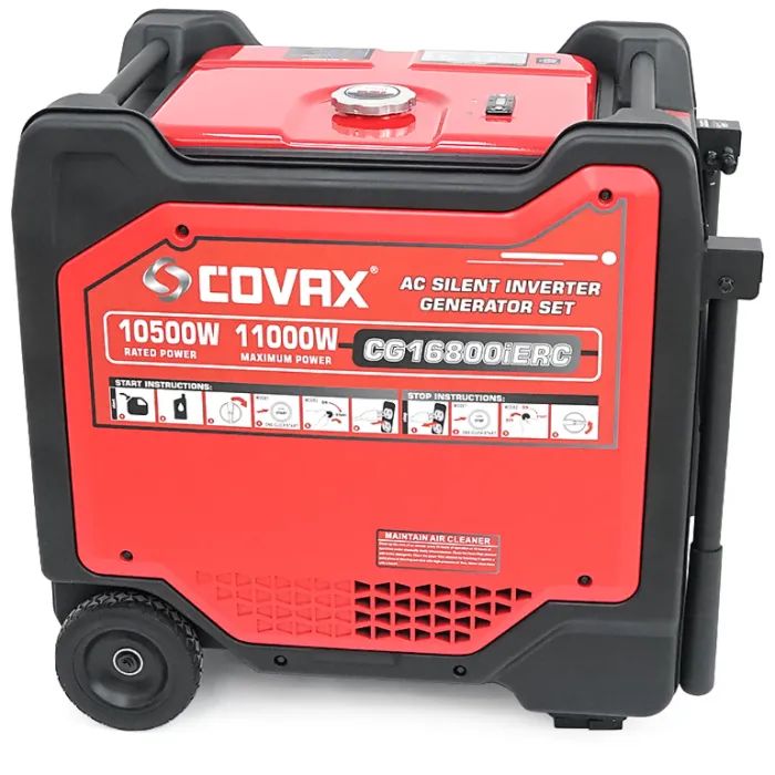 Генератор COVAX інверторний CG16800iERC, 10.5kW, 220V, 50Hz, 194FPD, електростартер, 32L (CG16800iERC) зображення 5