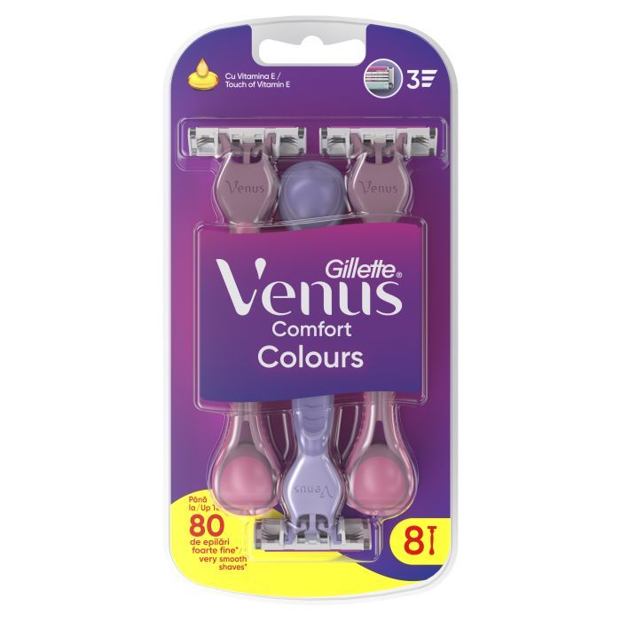 Бритва Gillette Venus Comfort Colours Одноразовые 8 шт. (8006530129954) изображение 2