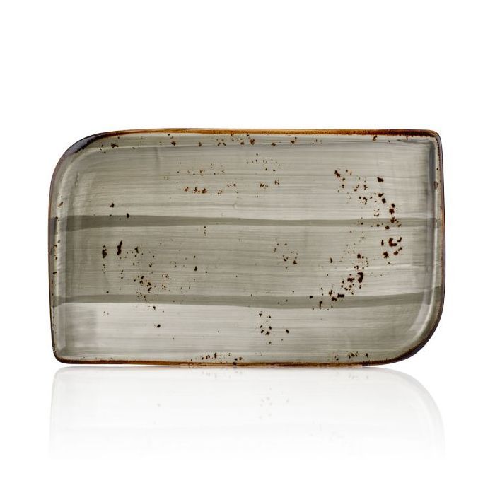 Блюдо By Bone серія "Harmony" прямокутне 35х16 см Supreme сіре (HA-SP-AR-38-DT)