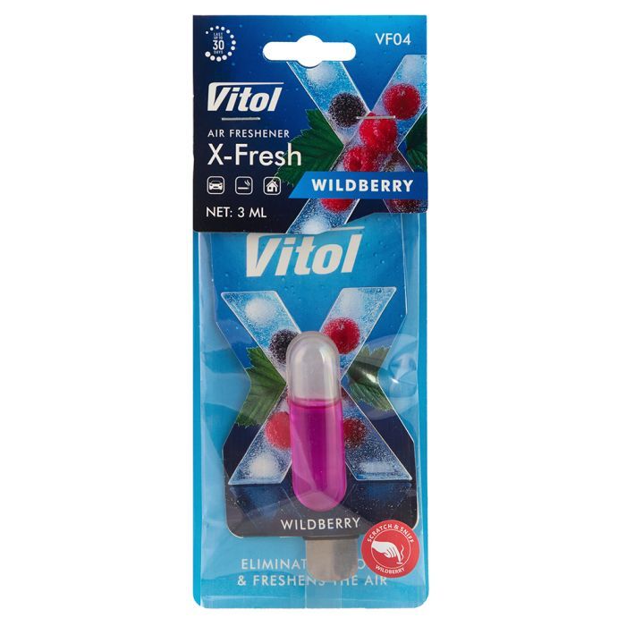 Ароматизатор для автомобиля VITOL X-Fresh Wildberry (VF04)