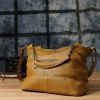 Сумка Vintage З натуральної шкіри Жовта (22991) зображення 11