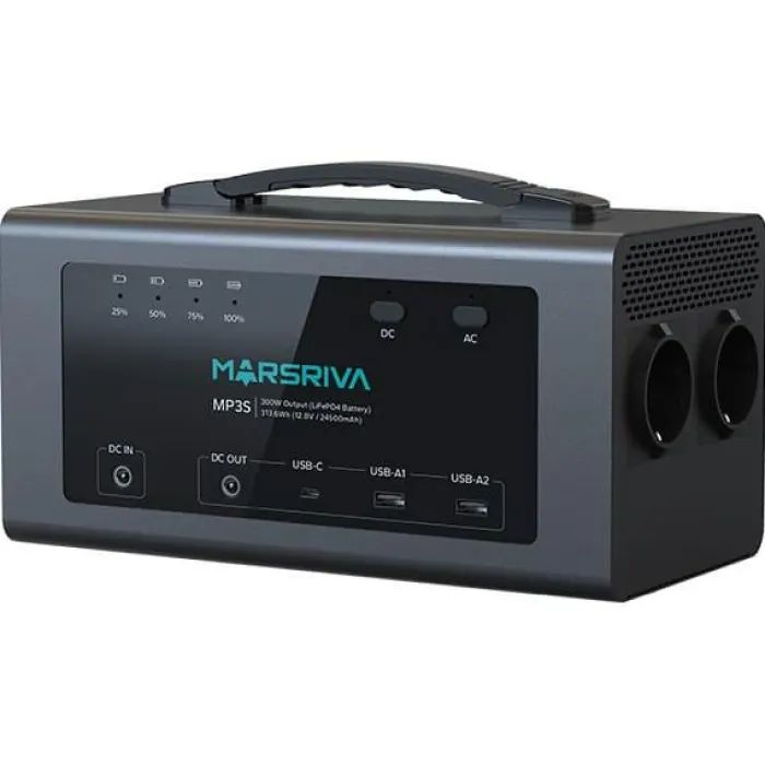Зарядная станция Marsriva MP3S 300W 313.6Wh LiFePO4 (MP3SV2_MARSRIVA) изображение 2