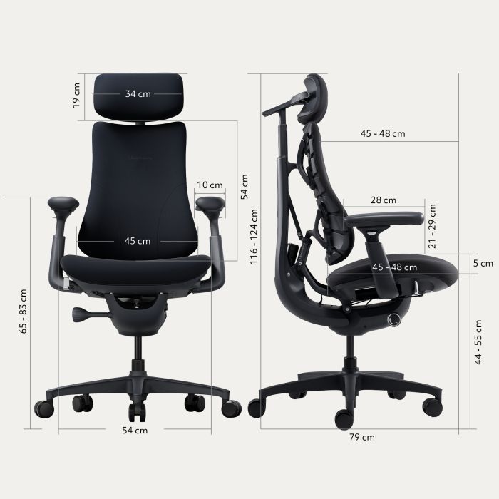 Офісне крісло LiberNovo Omni Midnight Black 48 см (CP-GW-0000015-00-01) зображення 15