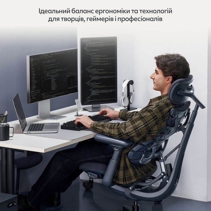 Офісне крісло LiberNovo Omni Midnight Black 48 см (CP-GW-0000015-00-01) зображення 16