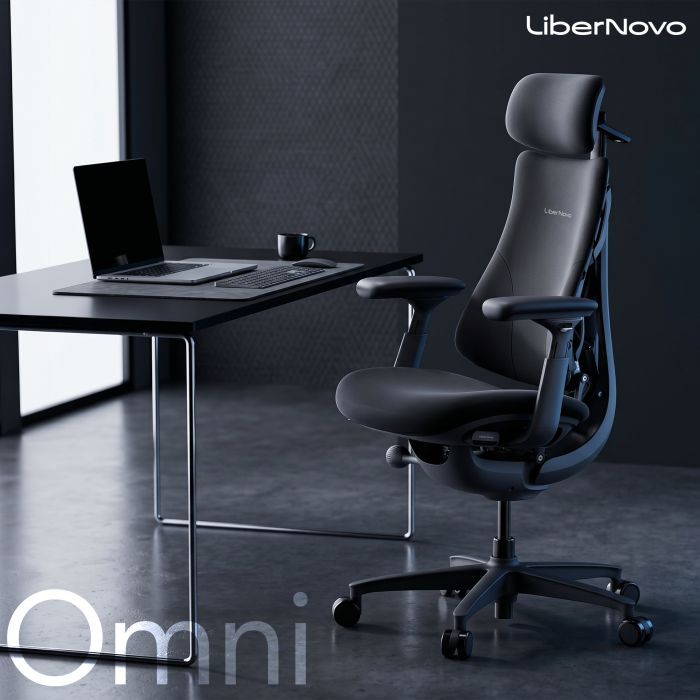 Офісне крісло LiberNovo Omni Midnight Black 48 см (CP-GW-0000015-00-01) зображення 8