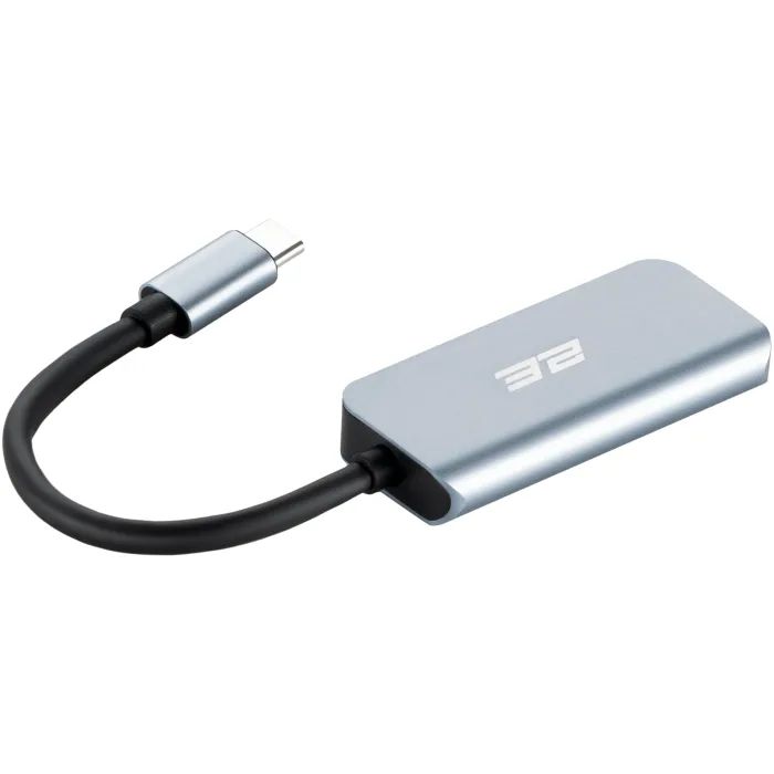 Концентратор 2E USB-C 4-in-1 1xUSB 3.0 + 1xUSB-C PD + HDMI 0.14m gray (2E-W2680) изображение 2